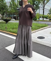 ティアードプリーツスカート