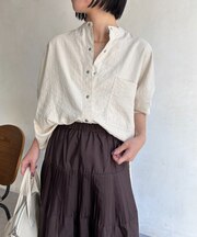 ピーチスキンシャツ