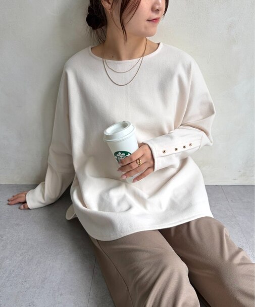起毛チュニックカットソー