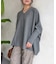 ドルマンVネックニット