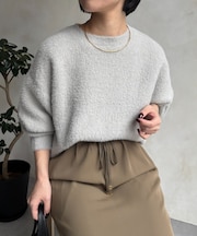 ラメフェザーソフトニット
