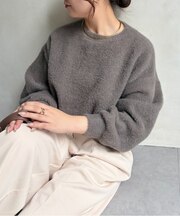 ラメフェザーソフトニット