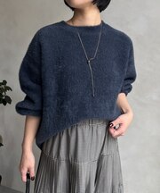 ラメフェザーソフトニット