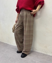 グレンチェックパンツ