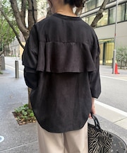バックラッフルコーデュロイシャツ