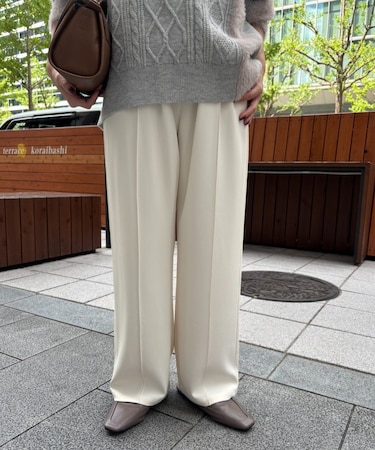 トロミストレートイージーパンツ