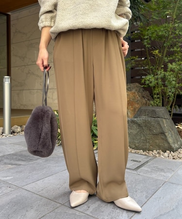 トロミストレートイージーパンツ