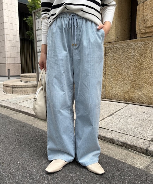 コーデュロイイージーパンツ