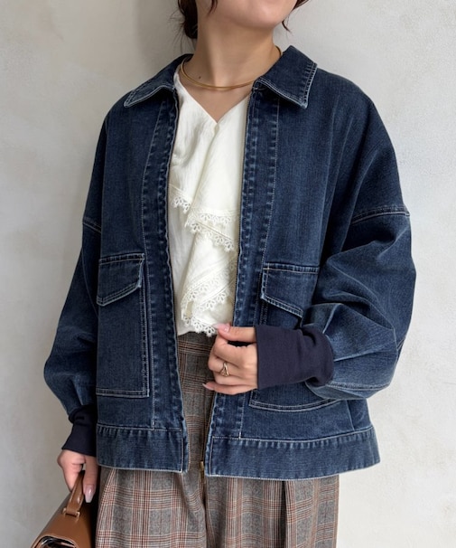 デニムジップジャケット