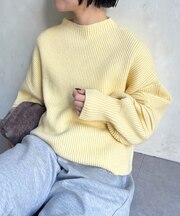 袖ボリュームニット
