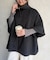 スタンドネックポンチョ