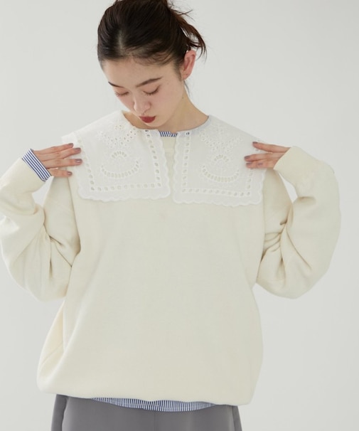 【NUNIFE】スウェットライクプルオーバー