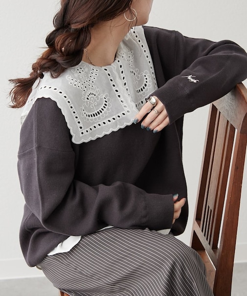 【NUNIFE】スウェットライクプルオーバー