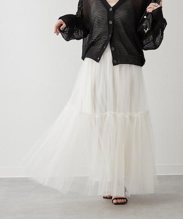 【2025SS】チュールティアードスカート