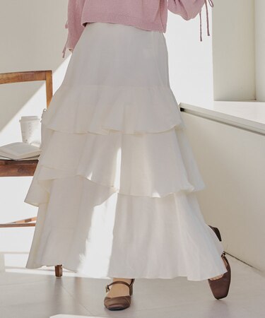 【好評につき今期も販売！】【WEB限定】STAFF企画アシメティアースカート