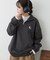 【NUNIFE】裏起毛ハーフZIPプルオーバー