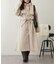 フェイクウールトレンチコート