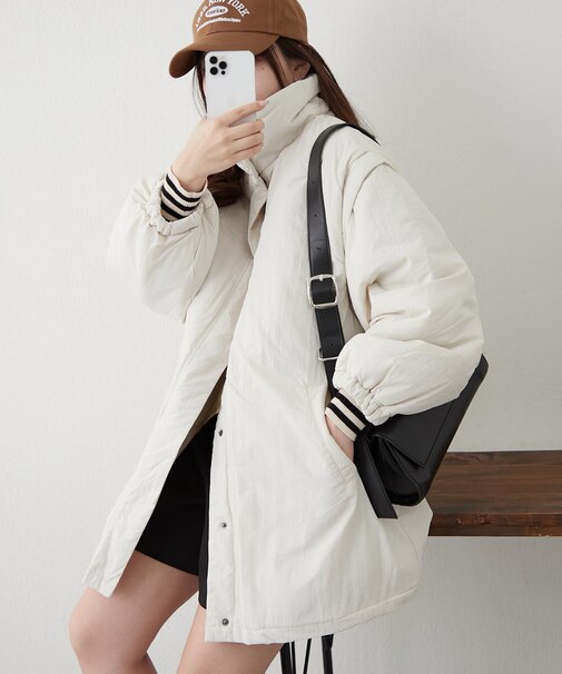 袖取り外し2WAY中綿ブルゾン