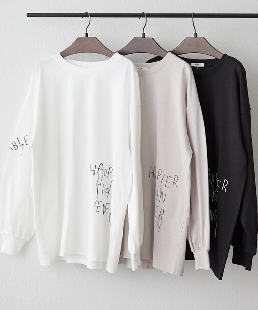 【レイヤードにも】手書きロゴロンＴ