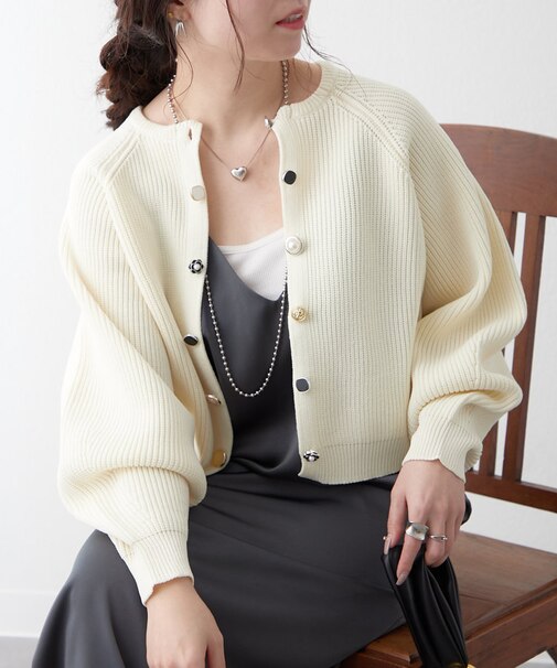【NAO】多ボタンカーディガン