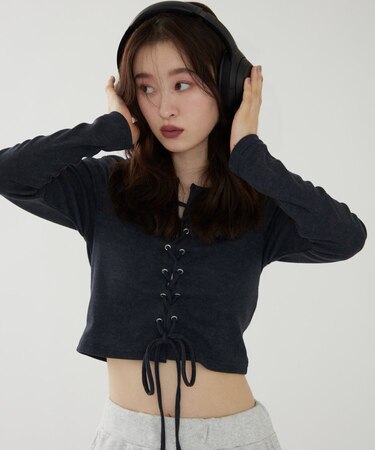 【WEB限定】ピグメント風レースupテレコ