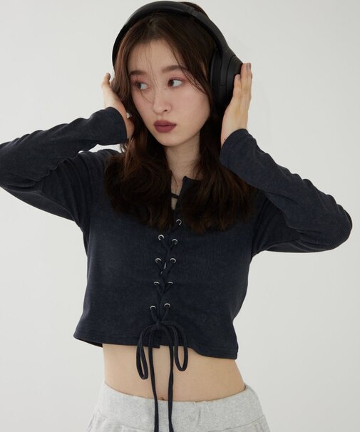 【WEB限定】ピグメント風レースupテレコ