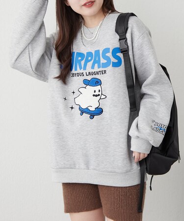 スケボーオバケ裏起毛スウェット