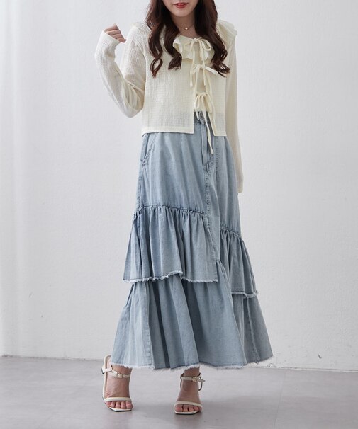 【オールシーズン活躍】イレヘムデニムスカート