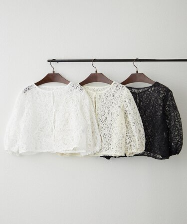 【春夏マスト】コード刺繍レースカーデ