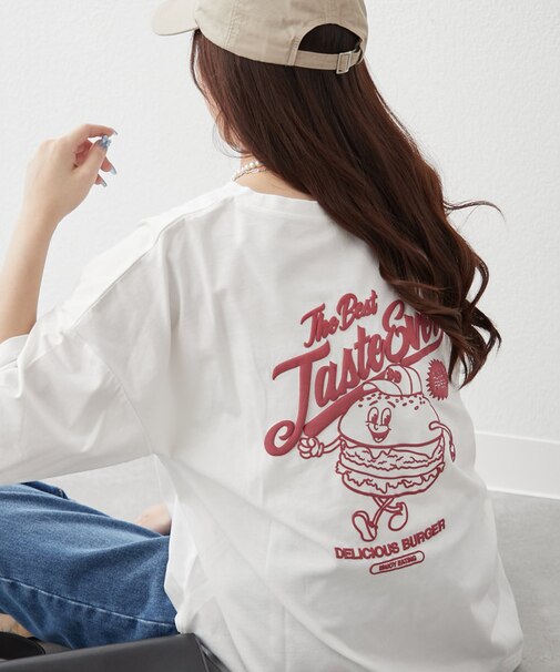 ハンバーガーBOY発泡プリントT