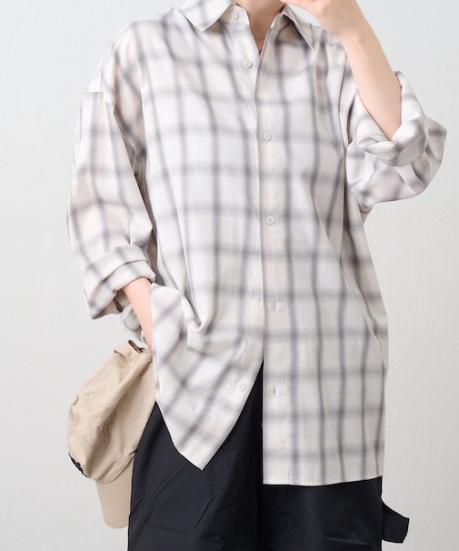 【NUNIFE】チェックシャツ