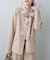 【natural couture】薄金釦ノーカラージャケット