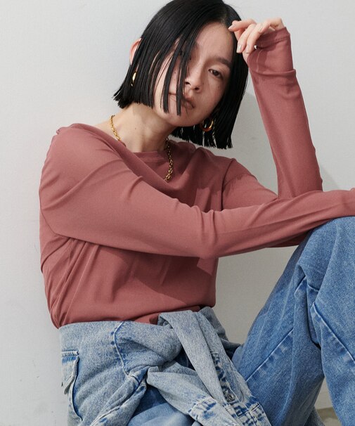 【LARUTA】メッシュチュールプルオーバー