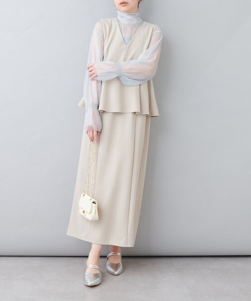 【natural couture】セレモニーワンピース+ブラウスセット