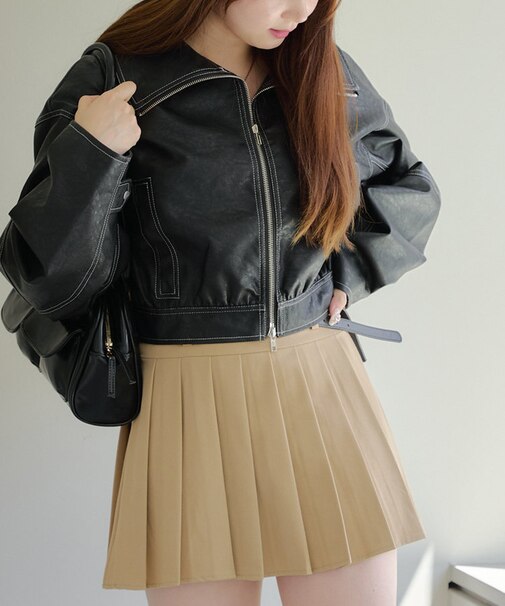 【RMAF】配色ステッチWZIPブルゾン