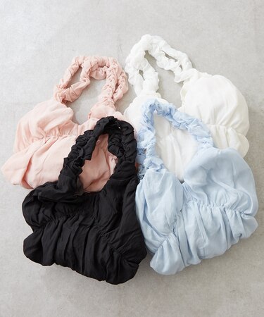 【WEB限定】フリルギャザートートバッグ