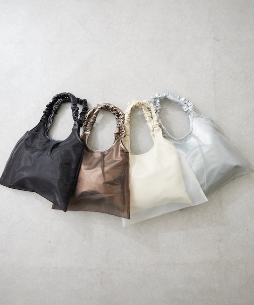 【WEB限定】ギャザーハンドルチュールトート