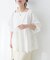 【natural couture】ギャザーペプラムブラウス
