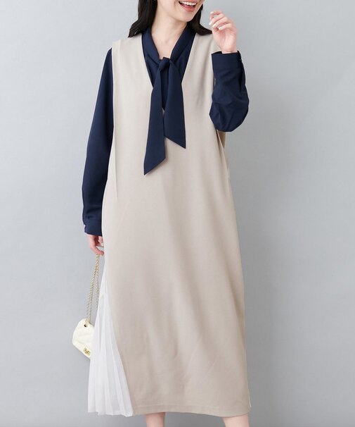 【natural couture】＜セレモニー＞サイドプリーツジャンスカ