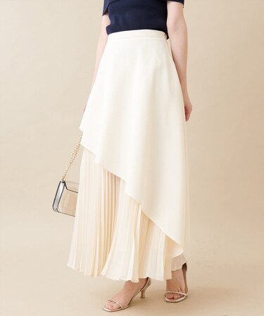 【natural couture】<otonanatu>アシメプリーツスカート