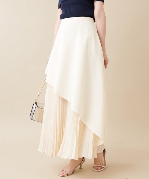 【natural couture】<otonanatu>アシメプリーツスカート
