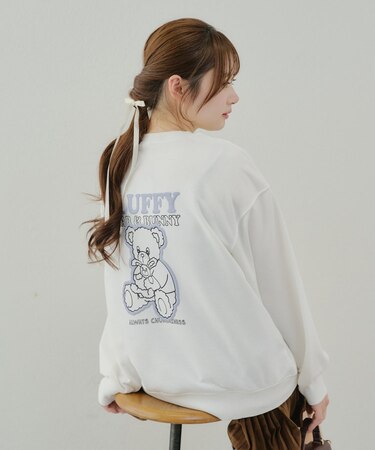 【春の新作】【OUTLET限定】くま&うさぎスウェット
