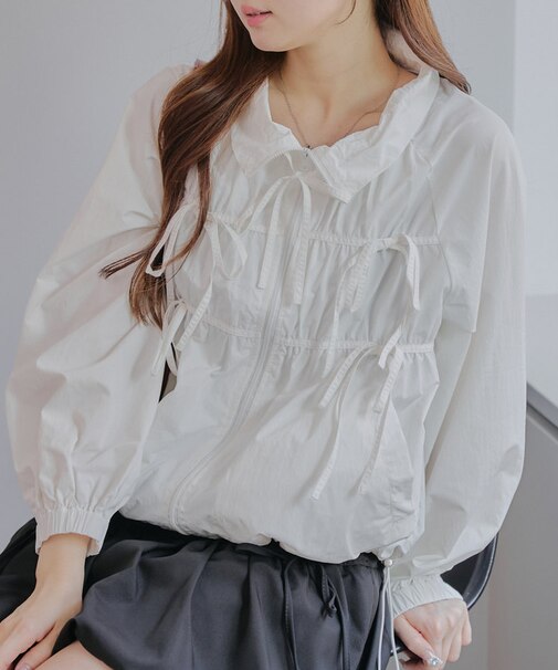 【RMAF】【MARCHES】【トレンド感満載】リボンブルゾン