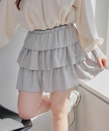 【RMAF】【MARCHES】【トレンドアイテム!!】ミニティアードスカート