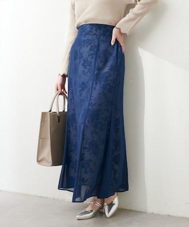 【natural couture】＜ｏｓｏｎｏ＞長さ変えれるシアー重ねスカ