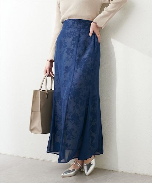 【natural couture】＜ｏｓｏｎｏ＞長さ変えれるシアー重ねスカ