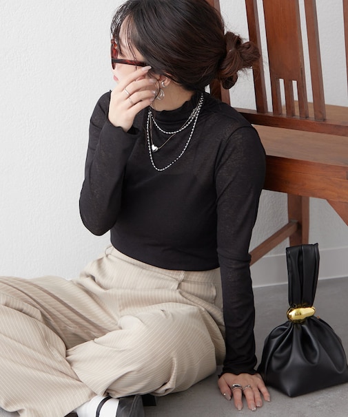 【2025SS】シアーハイネックプルオーバー