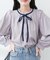 【natural couture】リボン付きマルチWAYブラウス