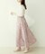 【natural couture】フラワージャガードスカート