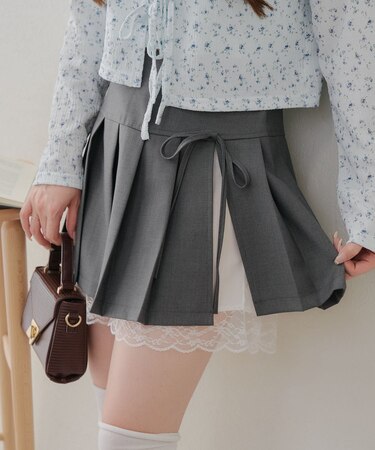 【RMAF】裾レースミニプリーツスカート